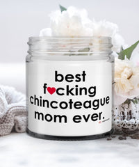 Funny Chincoteague Horse Candle B3st F-cking Chincoteague Mom Ever 9oz Vanilla Scented Candles Soy Wax