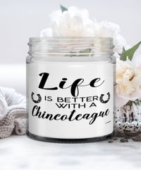 Funny Chincoteague Horse Candle Life Is Better With A Chincoteague 9oz Vanilla Scented Candles Soy Wax