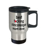 Funny Chincoteague Horse Travel Mug B3st F-cking Chincoteague Mom Ever 14oz Stainless Steel