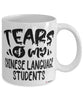 Funny Chinese Professor Teacher Mug Tears Of My Chinese Language Students Coffee Cup White