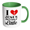 Funny Christian Mug I Love Jesus But I Cuss A Little White 11oz Accent Coffee Mugs