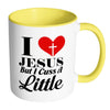 Funny Christian Mug I Love Jesus But I Cuss A Little White 11oz Accent Coffee Mugs