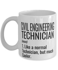 Funny Civil Engineering Technician Mug Like A Normal Technician But Much Cooler Coffee Cup 11oz 15oz White