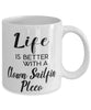 Funny Clown Sailfin Pleco Fish Mug Life Is Better With A Clown Sailfin Pleco Coffee Cup 11oz 15oz White