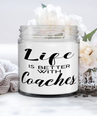 Funny Coach Candle Life Is Better With Coaches 9oz Vanilla Scented Candles Soy Wax
