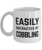 Funny Cobbler Mug Easily Distracted By Cobbling Coffee Mug 11oz White
