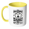 Funny Coffee Mug Im A Coffeeholic On The White 11oz Accent Coffee Mugs