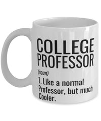 Funny College Professor Mug Like A Normal Professor But Much Cooler Coffee Cup 11oz 15oz White