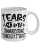 Funny Communications Technology Professor Teacher Mug Tears Of My Communications Technology Students Coffee Cup White