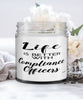 Funny Compliance Officer Candle Life Is Better With Compliance Officers 9oz Vanilla Scented Candles Soy Wax