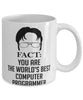 Funny Computer Programmer Mug Fact You Are The Worlds B3st Computer Programmer Coffee Cup White