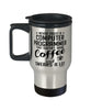 Funny Computer Programmer Travel Mug Never Trust A Computer Programmer That Doesn't Drink Coffee and Swears A Lot 14oz Stainless Steel