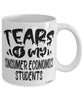 Funny Consumer Economics Professor Teacher Mug Tears Of My Consumer Economics Students Coffee Cup White