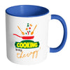 Funny Cook Chef Mug Cooking Is My Therapy White 11oz Accent Coffee Mugs