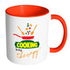 Funny Cook Chef Mug Cooking Is My Therapy White 11oz Accent Coffee Mugs