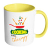 Funny Cook Chef Mug Cooking Is My Therapy White 11oz Accent Coffee Mugs