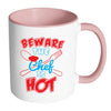 Funny Cook Mug Beware The Chef Is Hot White 11oz Accent Coffee Mugs