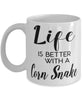Funny Corn Snake Mug Life Is Better With A Corn Snake Coffee Cup 11oz 15oz White