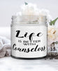Funny Counselor Candle Life Is Better With Counselors 9oz Vanilla Scented Candles Soy Wax