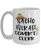 Funny Court Clerk Mug Nacho Average Court Clerk Coffee Cup 15oz White