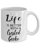 Funny Crested Gecko Lizard Mug Life Is Better With A Crested Gecko Coffee Cup 11oz 15oz White