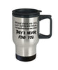 Funny Crime Tv Show Travel Mug Blood Stains Are Red Uv Lights Are Blue 14oz Stainless Steel