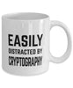 Funny Cryptographer Mug Easily Distracted By Cryptography Coffee Mug 11oz White