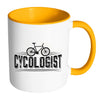 Funny Cycling Bike Mug Cycologist White 11oz Accent Coffee Mugs