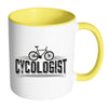 Funny Cycling Bike Mug Cycologist White 11oz Accent Coffee Mugs