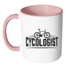 Funny Cycling Bike Mug Cycologist White 11oz Accent Coffee Mugs