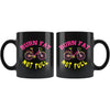 Funny Cycling Cyclist Mug Burn Fat Not Fuel 11oz Black Coffee Mugs