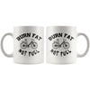 Funny Cycling Cyclist Mug Burn Fat Not Fuel 11oz White Coffee Mugs