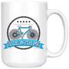 Funny Cycling Cyclist Mug Ride With Me 15oz White Coffee Mugs