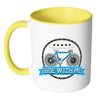 Funny Cycling Cyclist Mug Ride With Me White 11oz Accent Coffee Mugs