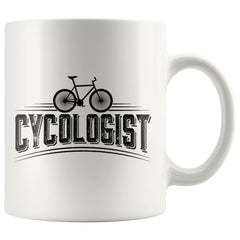 Funny Cyclist Cycling Bike Mug Cycologist 11oz White Coffee Mugs