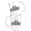 Funny Cyclist Cycling Bike Mug Cycologist 15oz White Coffee Mugs