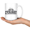 Funny Cyclist Cycling Bike Mug Cycologist 15oz White Coffee Mugs