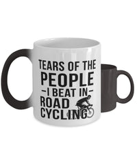 Funny Cyclist Mug Tears Of The People I Beat In Road Cycling Coffee Mug Color Changing 11oz