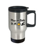 Funny Cyclist Travel Mug Adult Humor Plan For Today Cycling Beer Sex 14oz Stainless Steel