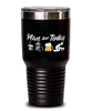 Funny Cyclist Tumbler Adult Humor Plan For Today Track Cycling 30oz Stainless Steel