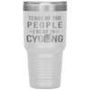 Funny Cyclist Tumbler Tears Of The People I Beat In Cycling Laser Etched 30oz Stainless Steel Tumbler