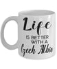 Funny Czech Albin Rabbit Mug Life Is Better With A Czech Albin Coffee Cup 11oz 15oz White