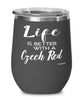 Funny Czech Red Rabbit Wine Glass Life Is Better With A Czech Red 12oz Stainless Steel Black