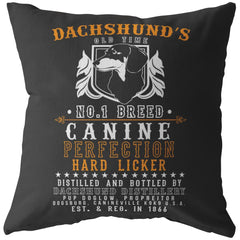 Funny Dachshund Pillows Dachshunds Old Time No 1 Breed