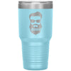 Funny Dad Beard Tumbler Respect The Beard Laser Etched 30oz Stainless Steel Tumbler