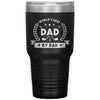 Funny Dad Golf Tumbler for Father Worlds Best Dad By Par Laser Etched 30oz Stainless Steel Tumbler