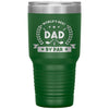 Funny Dad Golf Tumbler for Father Worlds Best Dad By Par Laser Etched 30oz Stainless Steel Tumbler