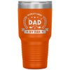 Funny Dad Golf Tumbler for Father Worlds Best Dad By Par Laser Etched 30oz Stainless Steel Tumbler