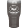 Funny Dad Golf Tumbler for Father Worlds Best Dad By Par Laser Etched 30oz Stainless Steel Tumbler