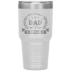 Funny Dad Golf Tumbler for Father Worlds Best Dad By Par Laser Etched 30oz Stainless Steel Tumbler